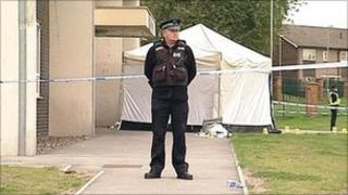 Scene of deaths at Clyde Court