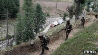 File photo of Indian troops on the Line of Control