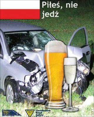 Poster aimed at Polish drink drivers