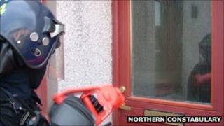 Police on anti-drugs operation. Pic: Northern Constabulary