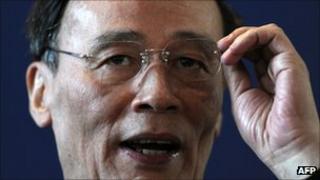Chinese vice-premier Wang Qishan