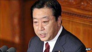 New PM Yoshihiko Noda addresses parliament on 13 September 2011