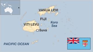 Map of Fiji