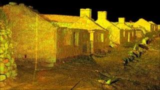 3D image of ruined properties in Village Bay. Pic: Historic Scotland/Glasgow School of Art