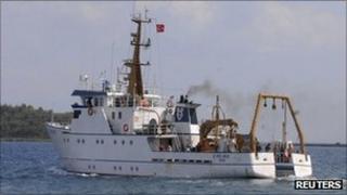The Piri Reis leaves the Turkish port of Izmir, 23 September