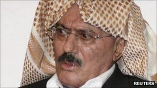 President Ali Abdullah Saleh. 25 Sept 2011