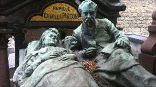 A gravestone in Montparnasse cemetery