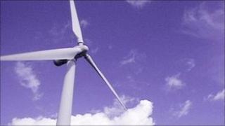A wind turbine