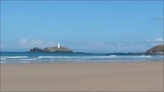 Hayle beach in west Cornwall