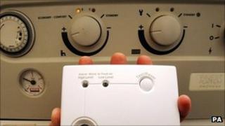Gas boiler and CO alarm