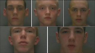 (Clockwise l-r) Bradley Beveridge, Declan Culshaw, Dylan Currie, Declan Kilbride and Joel Kilbride