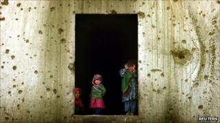Children in west Kabul