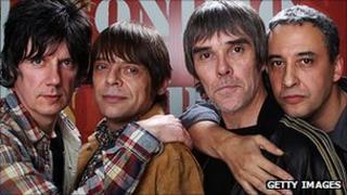 The Stone Roses (l-r: John Squire, Mani, Ian Brown, Reni)