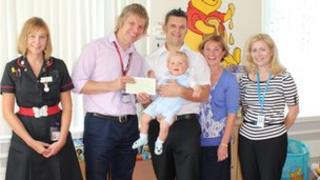 Jason and Claire Edgar with others
