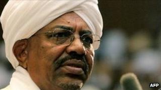 President Omar al-Bashir addressing parliament on 12 July 2011