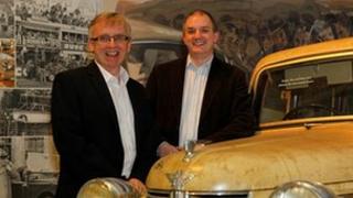 Tim Bryan and Curator, Stephen Lang