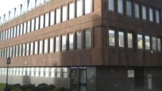 The former Department for Work and Pensions building in Aberystwyth