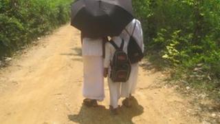 Children going to Sunday Buddhist school in Sri Lanka (Photo: RG Dharmadasa)