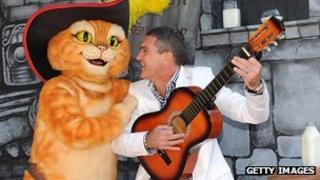 Puss in Boots and Antonio Banderas