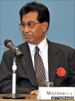Micronesian President Emanuel "Manny" Mori
