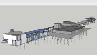 The plan for Colwyn Bay pier
