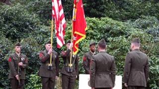 US Marines at ceremony