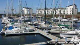 Clyde Marina in Ardrossan in Ayrshire