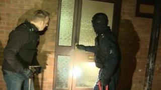 Police executing a warrant