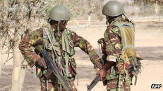 Kenyan soldiers in Liboi (file photo)