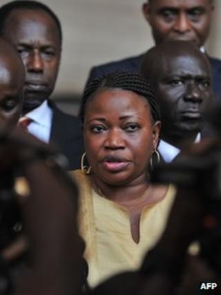 Fatou Bensouda in Abidjan on 28 June 2011