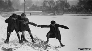 Schoolboys in Hampstead, north London, 1924