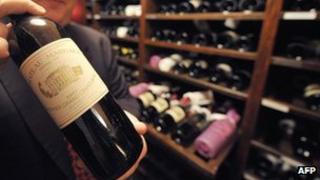 File picture of a bottle of Chateau Margaux Bordeaux