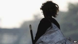 Street child in India