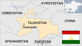 Map of Tajikistan
