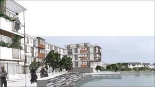 Artist's impression of the development