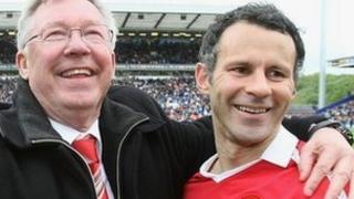 Syr Alex Ferguson a Ryan Giggs