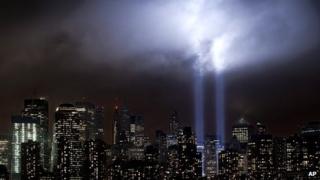 Tribute in Light at Ground Zero