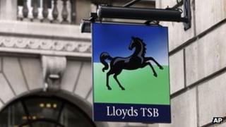 Lloyds TSB branch sign