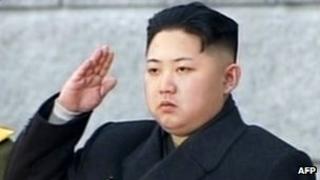 This tv grab taken from North Korean TV on 28 December 2011 shows Kim Jong-Un saluting during his father Kim Jong-Il"s funeral at Kumsusan Memorial Palace in Pyongyang