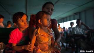 A family in Burma
