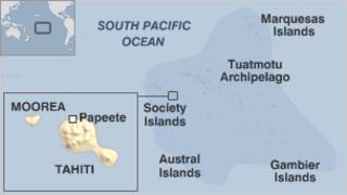 Map of French Polynesia