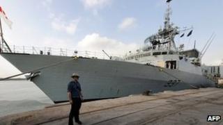 File photo of the the Canadian frigate HMCS Fredericton 4 January 2010