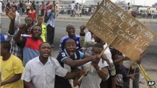 Fuel price protests in Lagos