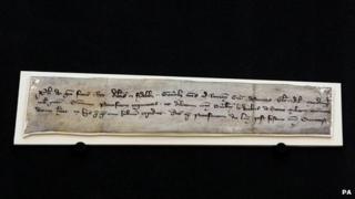 William Wallace letter