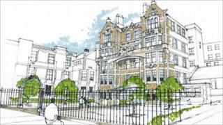 An artist's impression of the infirmary, after its facelift