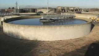Bolton's Lane sewerage works in Ingoldmells near Skegness