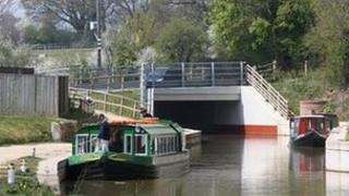 The trust's boat, Wiggonholt, at Loxwood Jetty