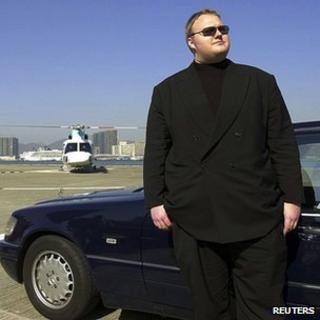 German internet millionaire Kim Schmitz is seen in Hong Kong in this 1999 handout file photo