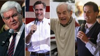 Composite of four candidates 20 January 2012