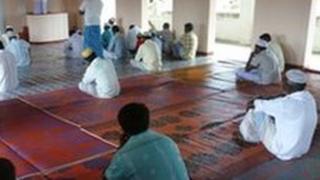 Muslim men pray in a mosque in Sri Lanka. File photo